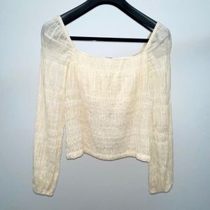 Elie Tahari Cream Blouse Size Small